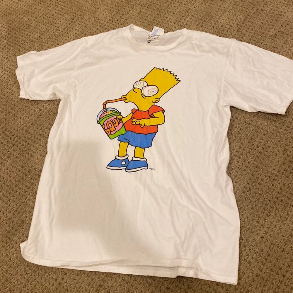 bart simpson with slushy tshirt